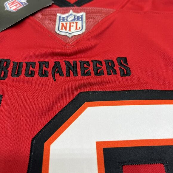 NEW XXL Tom Brady Tampa Bay Buccaneers Nike #12 Retired Player Jersey Red SEWN - Picture 6 of 16